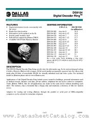 DS9104 datasheet pdf MAXIM - Dallas Semiconductor