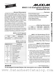 MAX1112EVKIT datasheet pdf MAXIM - Dallas Semiconductor
