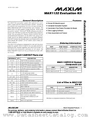 MAX1133EVKIT datasheet pdf MAXIM - Dallas Semiconductor
