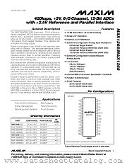MAX1268 datasheet pdf MAXIM - Dallas Semiconductor