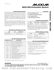 MAX1280EVKIT datasheet pdf MAXIM - Dallas Semiconductor