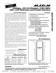 MAX1291 datasheet pdf MAXIM - Dallas Semiconductor