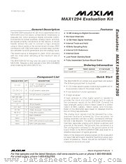 MAX1294EVKIT datasheet pdf MAXIM - Dallas Semiconductor