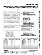 MAX1309 datasheet pdf MAXIM - Dallas Semiconductor
