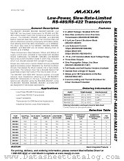 MAX489 datasheet pdf MAXIM - Dallas Semiconductor