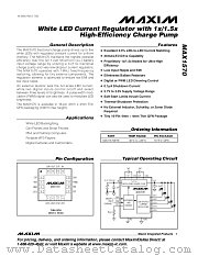 MAX1570 datasheet pdf MAXIM - Dallas Semiconductor