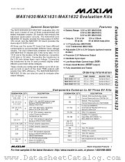 MAX1630EVKIT datasheet pdf MAXIM - Dallas Semiconductor