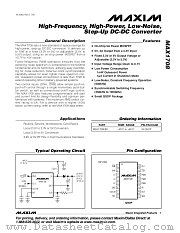 MAX1708 datasheet pdf MAXIM - Dallas Semiconductor