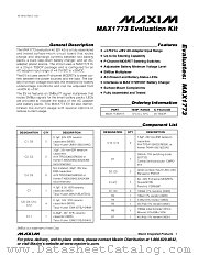 MAX1773EVKIT datasheet pdf MAXIM - Dallas Semiconductor