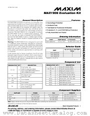 MAX1906EVKIT datasheet pdf MAXIM - Dallas Semiconductor