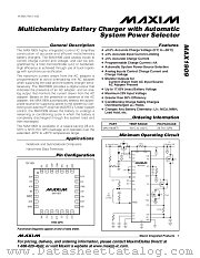 MAX1909 datasheet pdf MAXIM - Dallas Semiconductor
