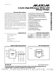 MAX1912 datasheet pdf MAXIM - Dallas Semiconductor