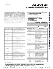 MAX1960EVKIT datasheet pdf MAXIM - Dallas Semiconductor