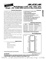 MAX197 datasheet pdf MAXIM - Dallas Semiconductor