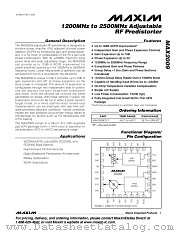 MAX2009 datasheet pdf MAXIM - Dallas Semiconductor