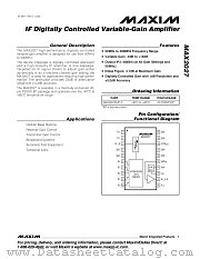 MAX2027 datasheet pdf MAXIM - Dallas Semiconductor