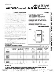 MAX207E datasheet pdf MAXIM - Dallas Semiconductor