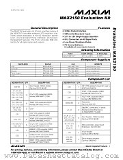 MAX2150EVKIT datasheet pdf MAXIM - Dallas Semiconductor