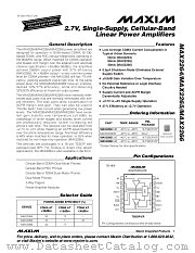 MAX2264 datasheet pdf MAXIM - Dallas Semiconductor