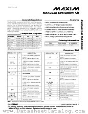 MAX2338EVKIT datasheet pdf MAXIM - Dallas Semiconductor