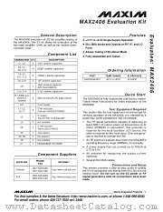 MAX2406EVKIT datasheet pdf MAXIM - Dallas Semiconductor