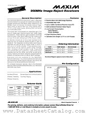 MAX2441 datasheet pdf MAXIM - Dallas Semiconductor