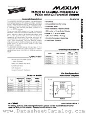 MAX2606 datasheet pdf MAXIM - Dallas Semiconductor