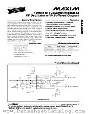 MAX2620 datasheet pdf MAXIM - Dallas Semiconductor