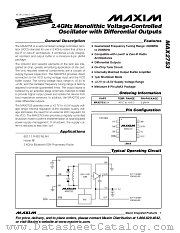 MAX2753 datasheet pdf MAXIM - Dallas Semiconductor
