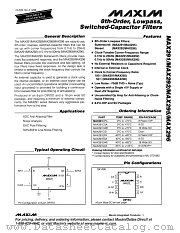 MAX295 datasheet pdf MAXIM - Dallas Semiconductor