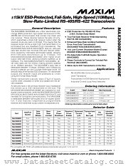 MAX3084E datasheet pdf MAXIM - Dallas Semiconductor