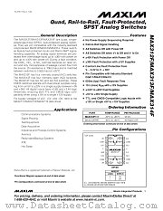 MAX314F datasheet pdf MAXIM - Dallas Semiconductor