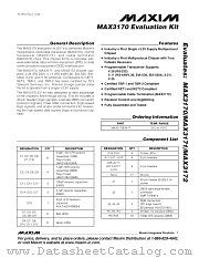 MAX3170EVKIT datasheet pdf MAXIM - Dallas Semiconductor