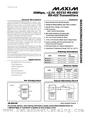 MAX3293 datasheet pdf MAXIM - Dallas Semiconductor