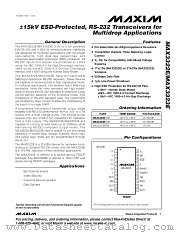 MAX3322E datasheet pdf MAXIM - Dallas Semiconductor