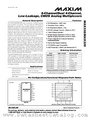 MAX339 datasheet pdf MAXIM - Dallas Semiconductor