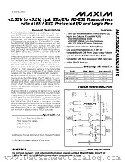 MAX3381E datasheet pdf MAXIM - Dallas Semiconductor