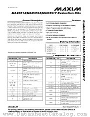 MAX3514EVKIT datasheet pdf MAXIM - Dallas Semiconductor