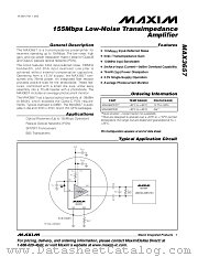 MAX3657 datasheet pdf MAXIM - Dallas Semiconductor