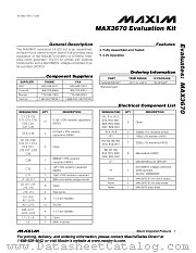 MAX3670EVKIT datasheet pdf MAXIM - Dallas Semiconductor