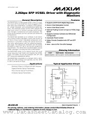 MAX3740A datasheet pdf MAXIM - Dallas Semiconductor
