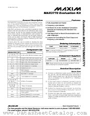 MAX3770EVKIT datasheet pdf MAXIM - Dallas Semiconductor