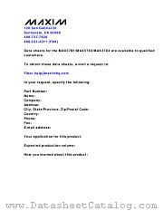 MAX3784 datasheet pdf MAXIM - Dallas Semiconductor