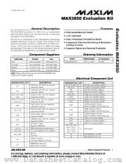 MAX3850EVKIT datasheet pdf MAXIM - Dallas Semiconductor