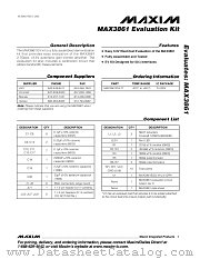 MAX3861EVKIT datasheet pdf MAXIM - Dallas Semiconductor