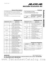 MAX3864EVKIT datasheet pdf MAXIM - Dallas Semiconductor