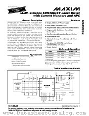 MAX3869 datasheet pdf MAXIM - Dallas Semiconductor