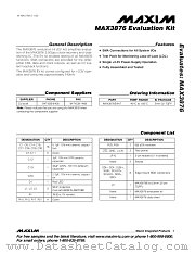 MAX3876EVKIT datasheet pdf MAXIM - Dallas Semiconductor