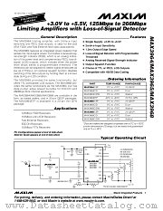 MAX3964 datasheet pdf MAXIM - Dallas Semiconductor