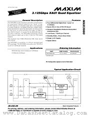 MAX3980 datasheet pdf MAXIM - Dallas Semiconductor